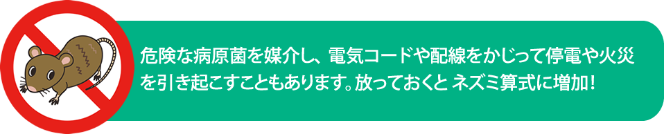ネズミ駆除 ネズミ対策 ネズミ防除